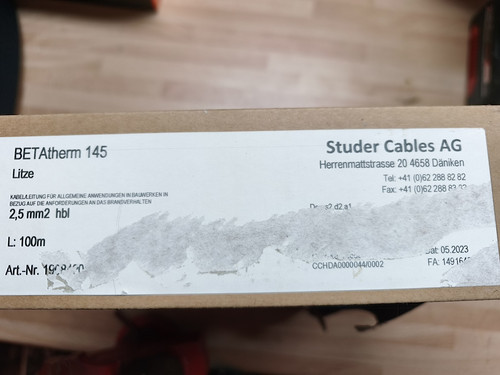 Studer cables betatherm 145 - studer,