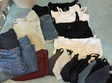 Umstandsmode Paket Schwangerschaft Stillzeit Tops Stillbhs Shorts Hosen 38 H&M