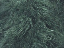 Super Luxus Webpelz Stoff Material - LANGES SHAGGY FLASCHENGRÜN