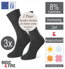 3 Paar Socken Cashmere Blend