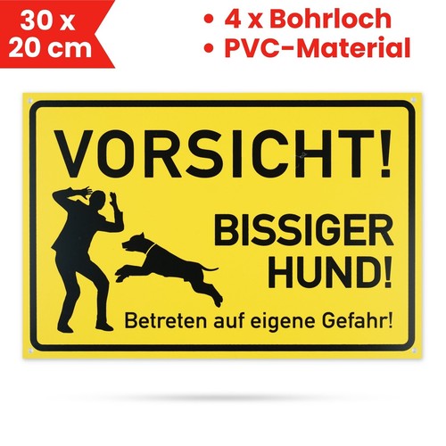 Warnschild vorsicht bissiger - warnschild,