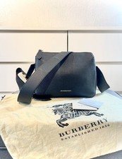 Original Burberry Tasche Helmsley crossbody bag komplett Leder schwarz black