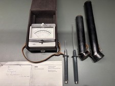 Braun Design electronic Temperatur-Messgerät Tastotherm P1 mit Messstäben rar