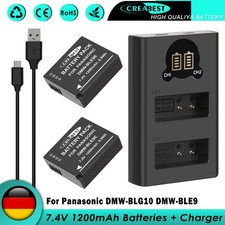 2× DMW-BLE9 Akku +Ladegerät