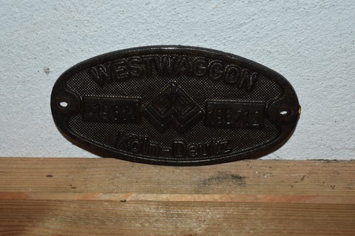 Altes lokschild westwaggon - lokschild,