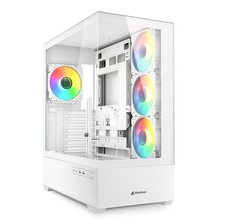 Sharkoon PC Gehäuse AK6 RGB White ATX weiß
