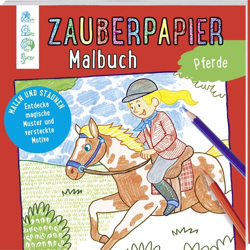 Zauberpapier malbuch pferde - zauberpapier,