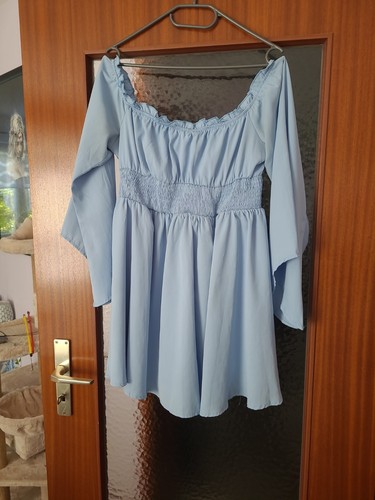 Zipfelkleid carmenkleid blau - zipfelkleid,