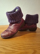 El Naturalista Stiefel  Stiefelette Boots Gr.  38 / 39 Weinrot, Lila