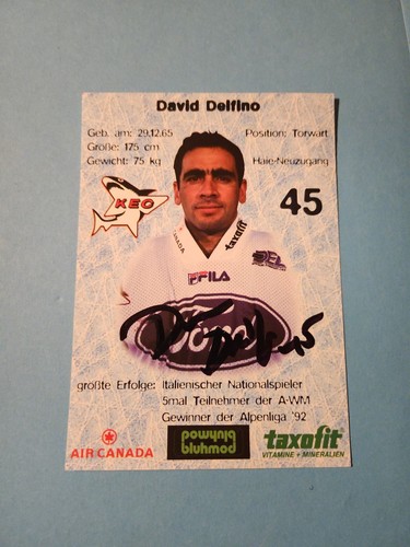Del eishockey autogrammkarte - del,