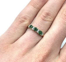 18kt Gelbgold Ring Smaragd