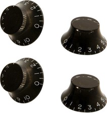 Gibson Top Hat Knobs Black Set