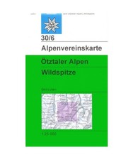DAV Alpenvereinskarte 30/6 Ötztaler Alpen Wildspitze 1 : 25 000 Skirouten: Topo