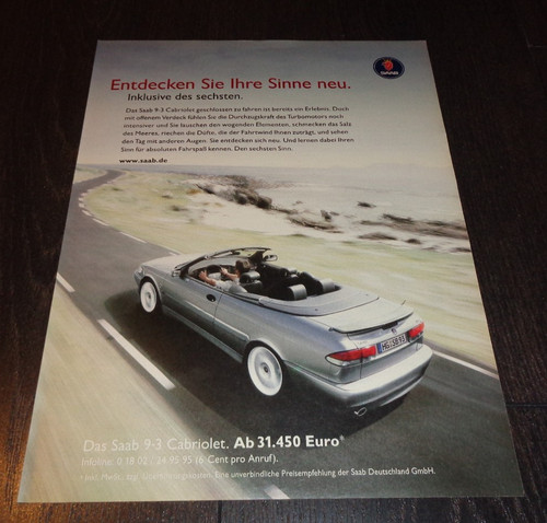 Saab cabrio reklame - 9-3,