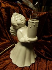 Engel Porzellan Tischlampe Weihnachten