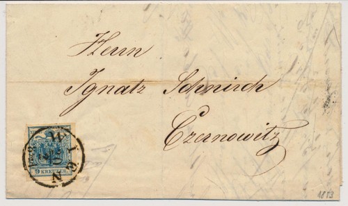 österreich 1853 9kr brief - 9kr,,