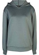 Neu Sweatshirt aus Scuba-Ware Gr 36/38 Eukalyptusgrün Damen Kapuzen Sweat-Shirt