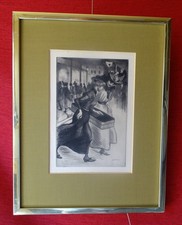 Radierung 1905 gerahmt