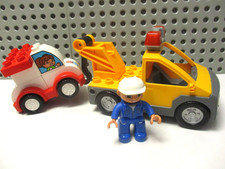 LEGO Duplo Abschleppwagen Figur Fahrzeug Pannenhilfe