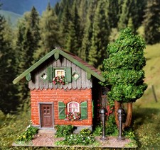 Faller Holz 130 bahnwärterhaus als Diorama  alt antik 50er Jahre patiniert Marke
