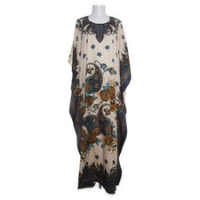 Black & White, Kaftan, Größe: XXL, Beige/Blau/Mehrfarbig, Paisley, Damen #8wH