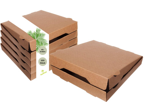 Deinpack pizzakarton braun - pizzakarton,