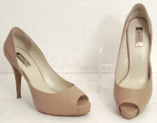 Sommerpumps in taupe, Peeptoes, Echtleder, 11,4 cm High Heels - Gr. 40 - ZARA