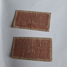 alte banknoten CSSR  5Kronen  2 Stück