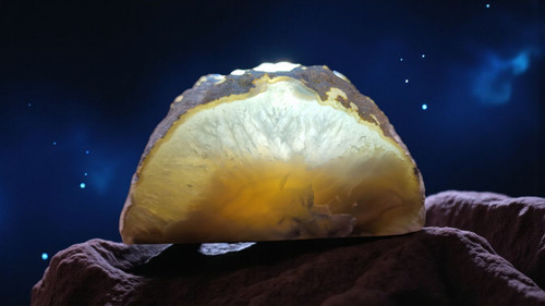 Achat-Geode-Teelichthalter