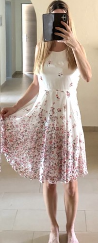 Weißes damen chiffonkleid - damen, von