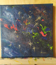 Acrylbild abstrakte kunst - acrylbild,
