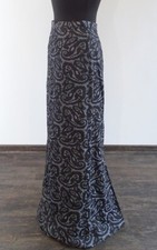 Edler Silbergrauer Brokat Rock