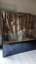 Aquarium Paludarium  200x50x206  Mit Unterschrank,  Felsrückwand, Wasserfall