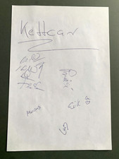 KETTCAR  In-person signed  signiertes Albumblatt 20x30 Autogramm