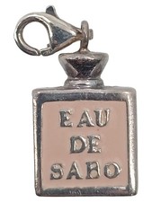 Thomas Sabo Charm Anhänger Parfümflasche Schriftzug Silber Damen 2,5cm