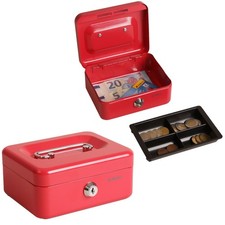 Herlitz Geldkassette abschließbar 2x Schlüssel Hartgeldeinsatz Geldkasse Geldbox