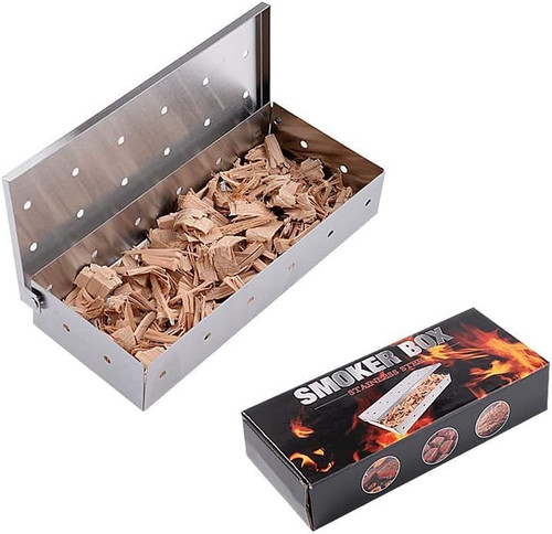 Räucherbox edelstahl bbq - räucherbox,,