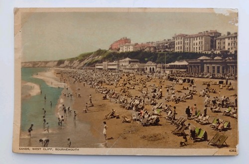 Vintage postkarte west cliff - -,
