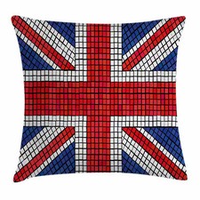 Kissenbezug Dekokissen für Sofa Union Jack Mosaik Britische Flagge