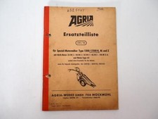 Agria 1300 2300 R RL Z Motormäher Ersatzteilliste Ersatzteilkatalog 1970