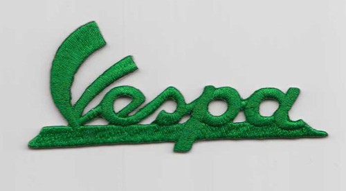 Vespa logo schrift patch - schrift, grÜn