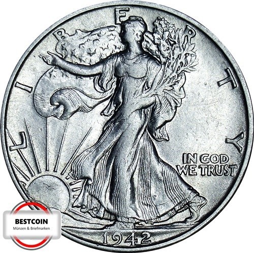 Usa 142 half dollar - km,