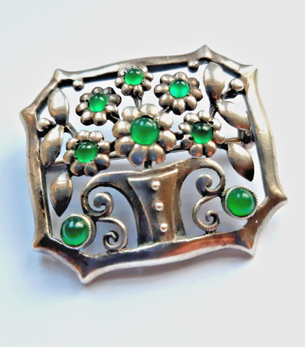 Karst jugendstil brosche - jugendstil,