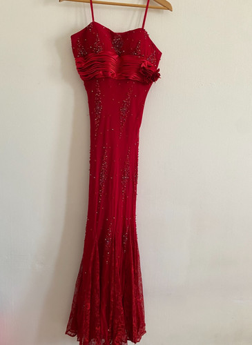 Y2k rot vintage seide - vintage,