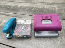 Büroset 2 Tacker, Locher und Büroklammern