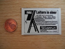 Reklame Werbeanzeige 7 Leitern