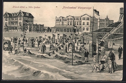 Ansichtskarte wangerooge - ansichtskarte,