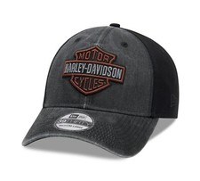 Harley-Davidson Washed Colorblock 39THIRTY Cap Gr. M - Schirmmütze schwarz