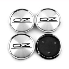 4x 62mm OZ Racing Nabendeckel Felgendeckel Nabenkappen Chrom M643 für OZ Hydra