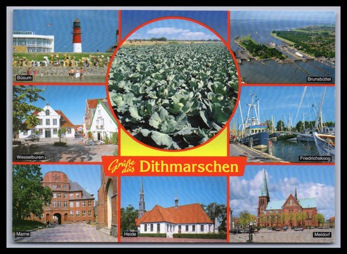 Ansichtskarte dithmarschen - ansichtskarte,